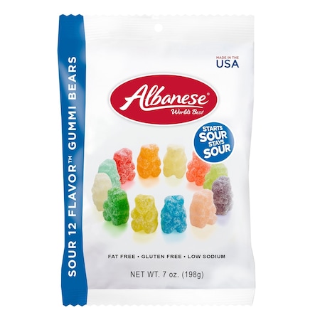 Albanese Worlds Best Albanese Assorted Sour Bears 7 oz 53328